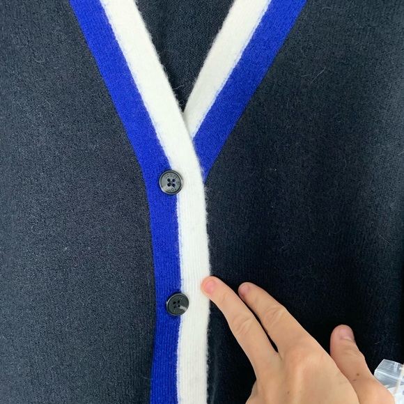 (NWT) COURT & ROWE black Kenmare slouchy Wool Cardigan - Picture 5 of 6